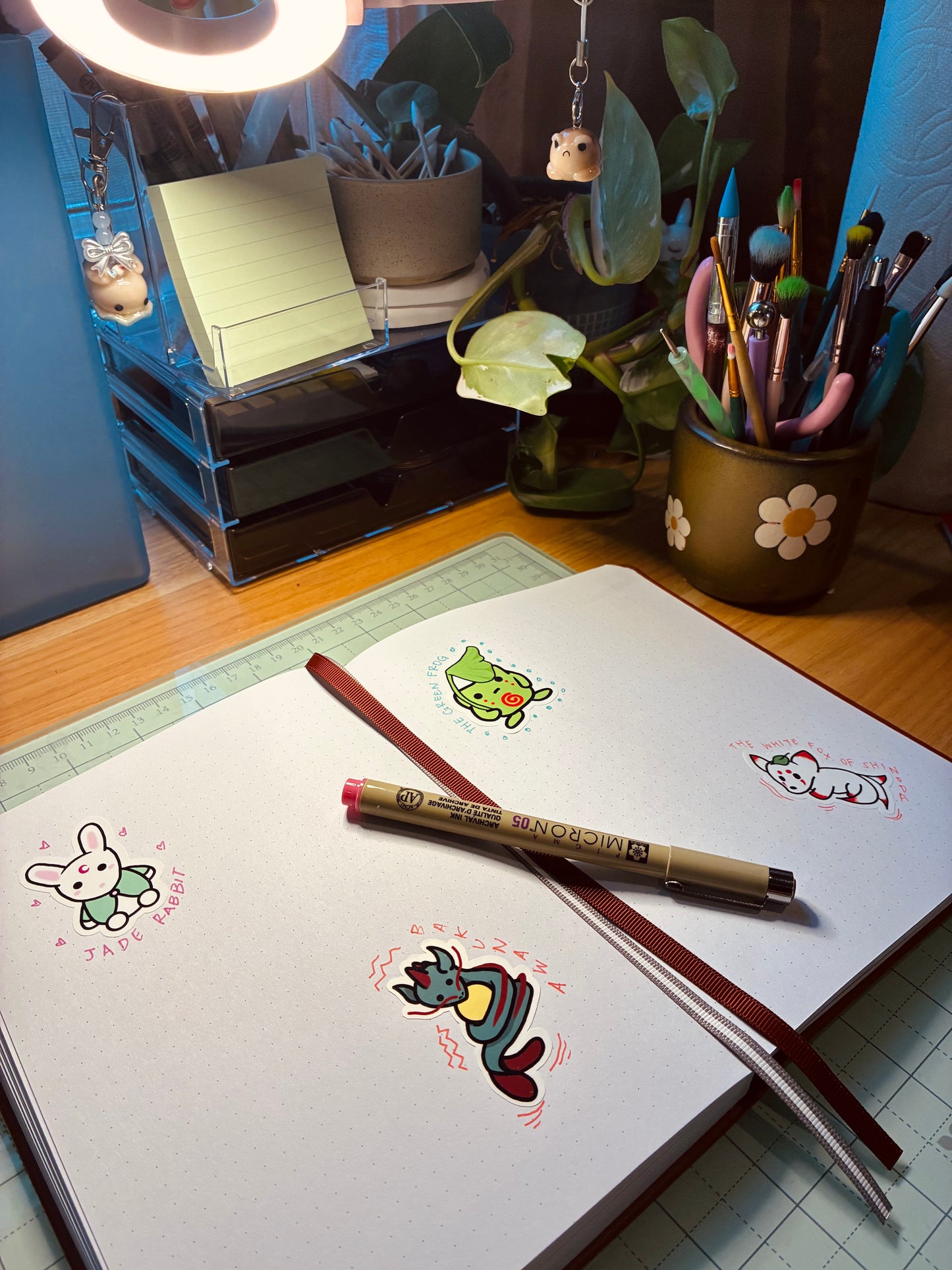 Green Frog Sticker