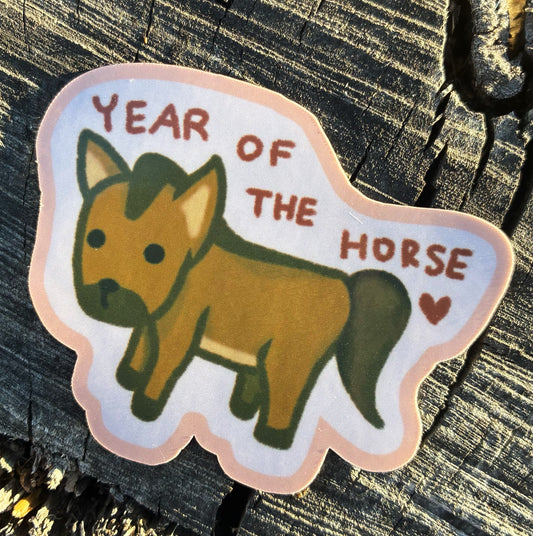 year of the horse sticker