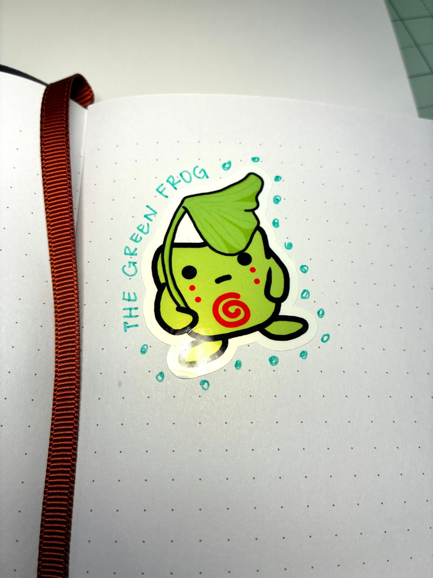 Green Frog Sticker