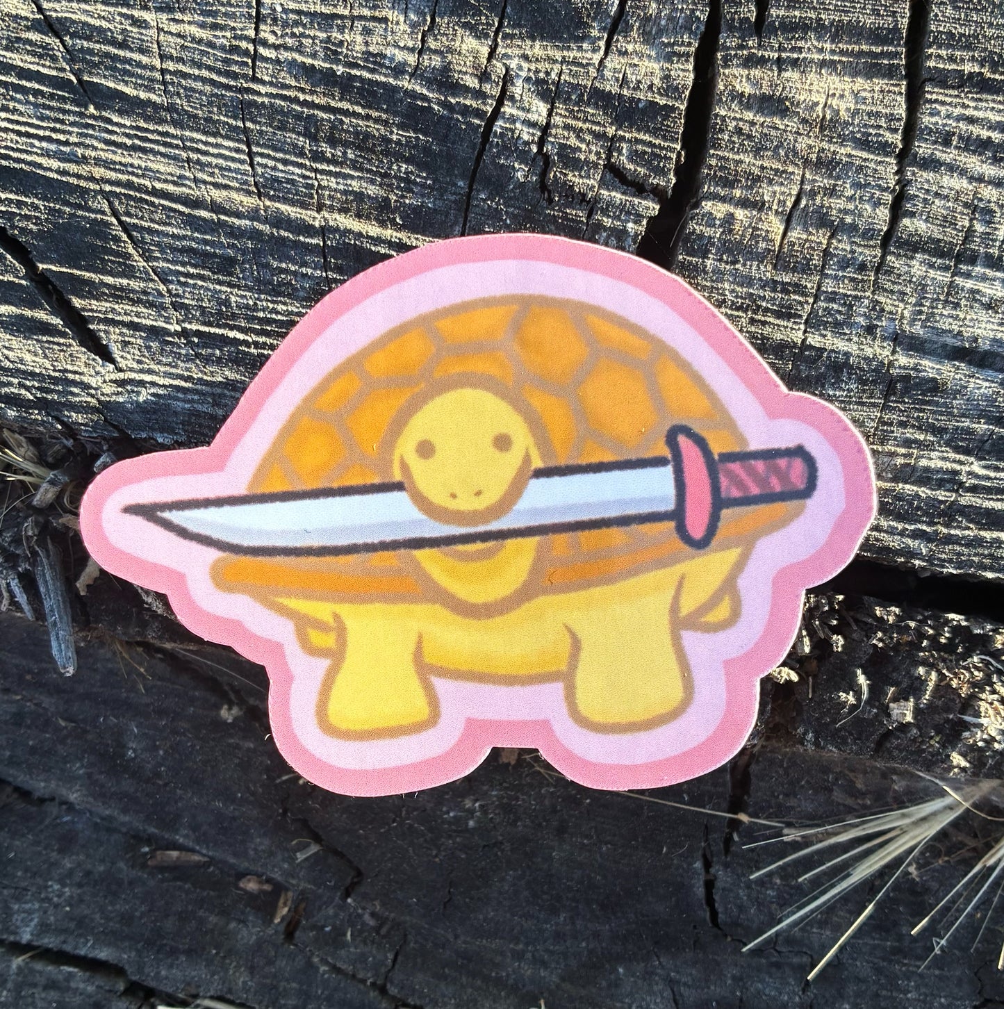 golden turtle sticker
