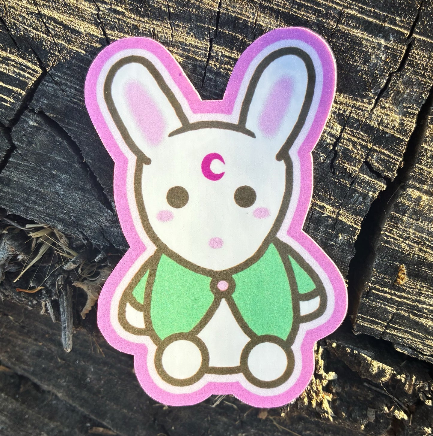 moon rabbit sticker